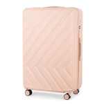 Walizka podróżna duża XL twarda - Solier KYOTO 1071 BEIGE 28