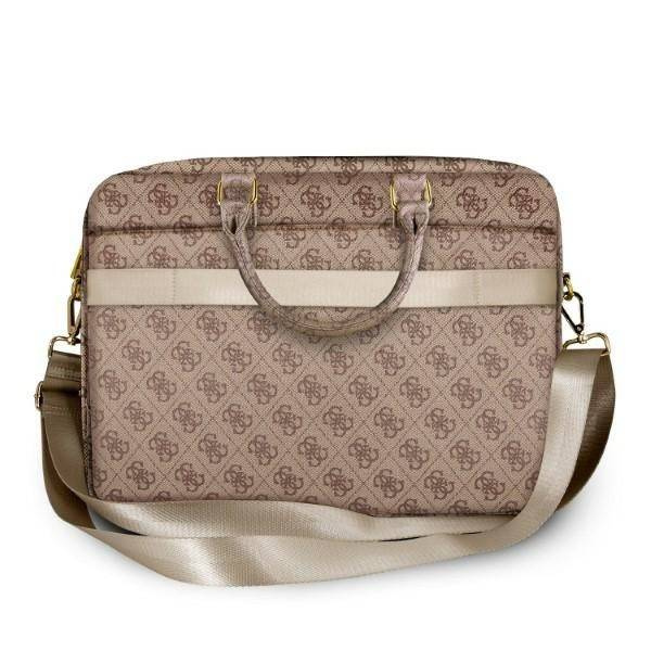 Torba na laptopa ze skóry ekologicznej damska Guess 4G Uptown GUCB154GB A4 brązowa - cecha produktu