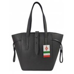 Torebka skórzana damska Vera Pelle BKL25G shopper bag A4 szara
