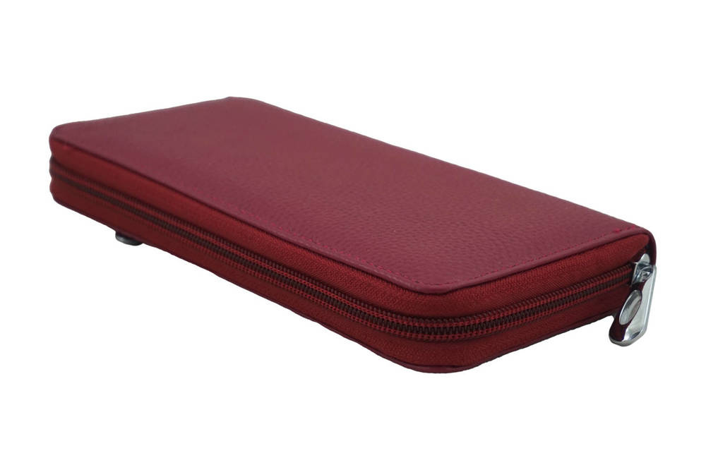 Portfel ze skóry damski Barberini's D-8603-14 na zamek fuksjowy kolorowy - cecha produktu