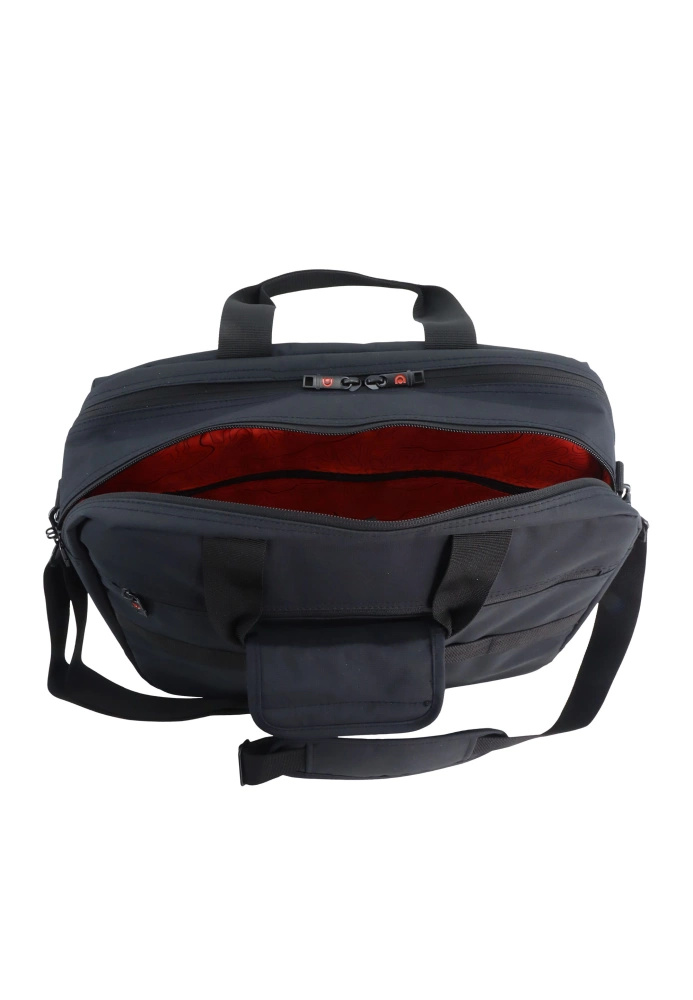 Torba na ramię z poliestru unisex Discovery D01208.06 na laptopa czarna - cecha produktu