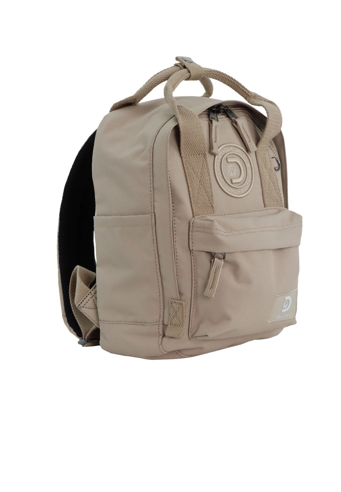Plecak miejski z materiału unisex Discovery Cave D00811 mały beżowy - cecha produktu