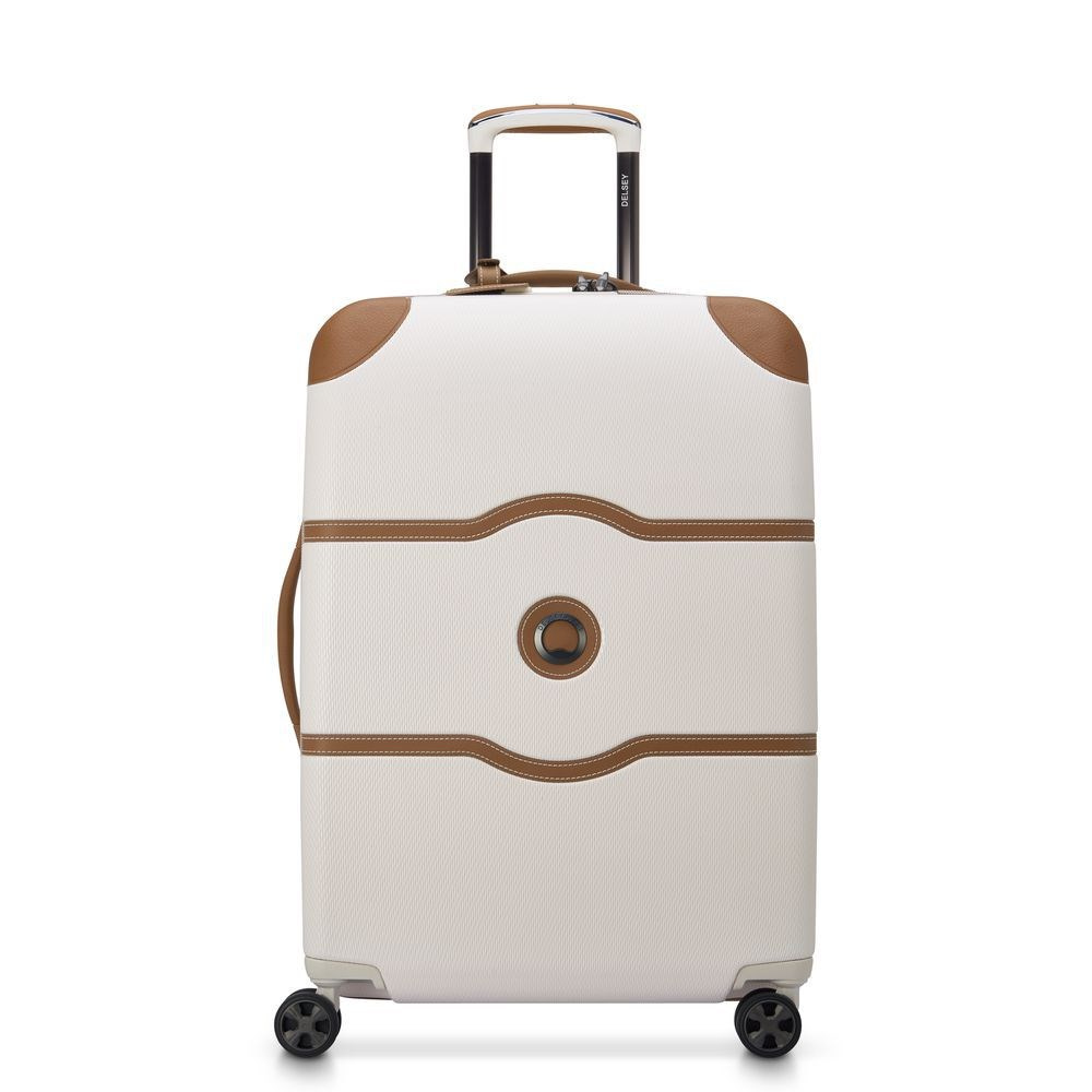 Walizka z twardego materiału unisex Delsey Chatelet Air 2.0 na 4 kółkach 66 cm średnia biała - widok ogólny produktu