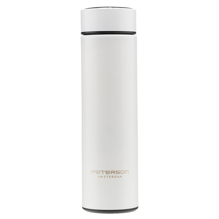 Termos ze stali nierdzewnej unisex Peterson TE-02 480 ml z wyświetlaczem LED biały - cecha produktu