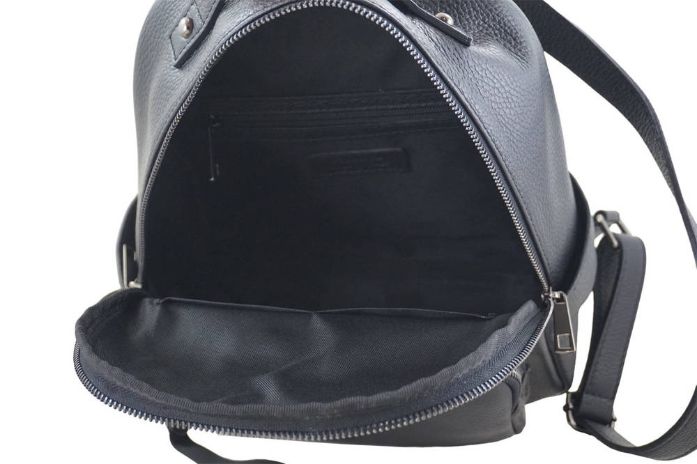 Plecak ze skóry naturalnej damski Barberini's 938-1 miejski mały czarny - cecha produktu