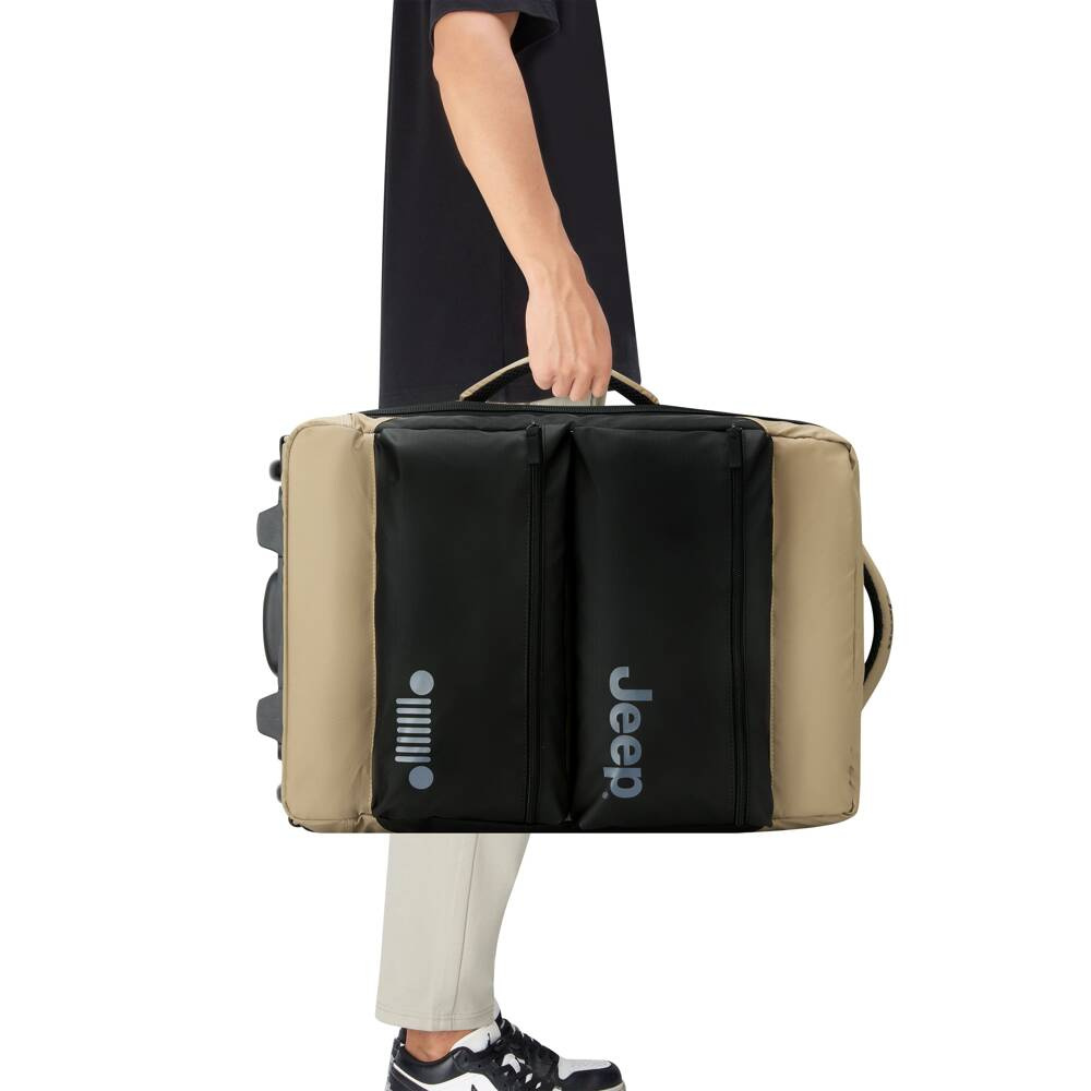 Torba podróżna z materiału wodoodpornego unisex Delsey Jeep mała na kółkach beżowa - cecha produktu