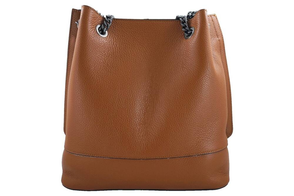Torebka ze skóry licowej damska Barberini's 810-12 shopper A4 jasnobrązowa - cecha produktu
