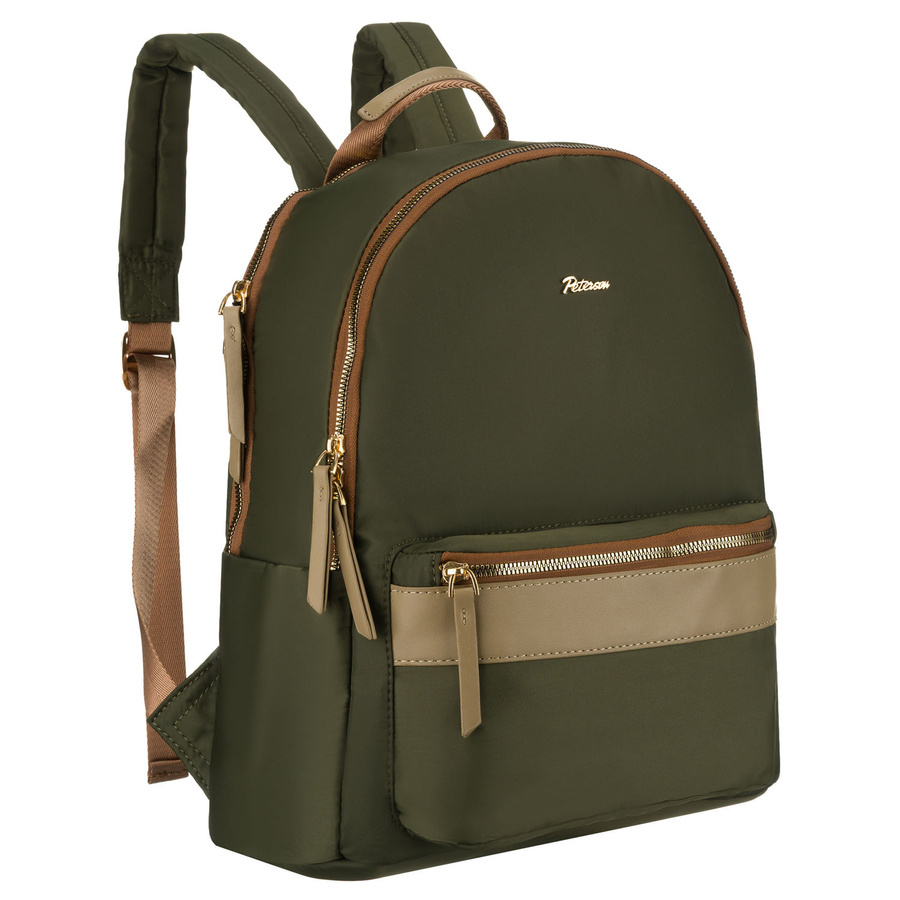 Plecak damski Peterson JN-11 zielony z przodu