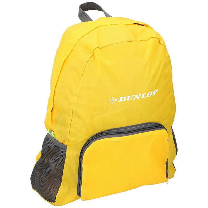 Plecak turystyczny z materiału unisex Dunlop składany plecak miejski żółty - cecha produktu