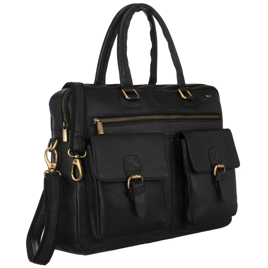 Torba na laptopa męska Peterson LAP-15601 czarna