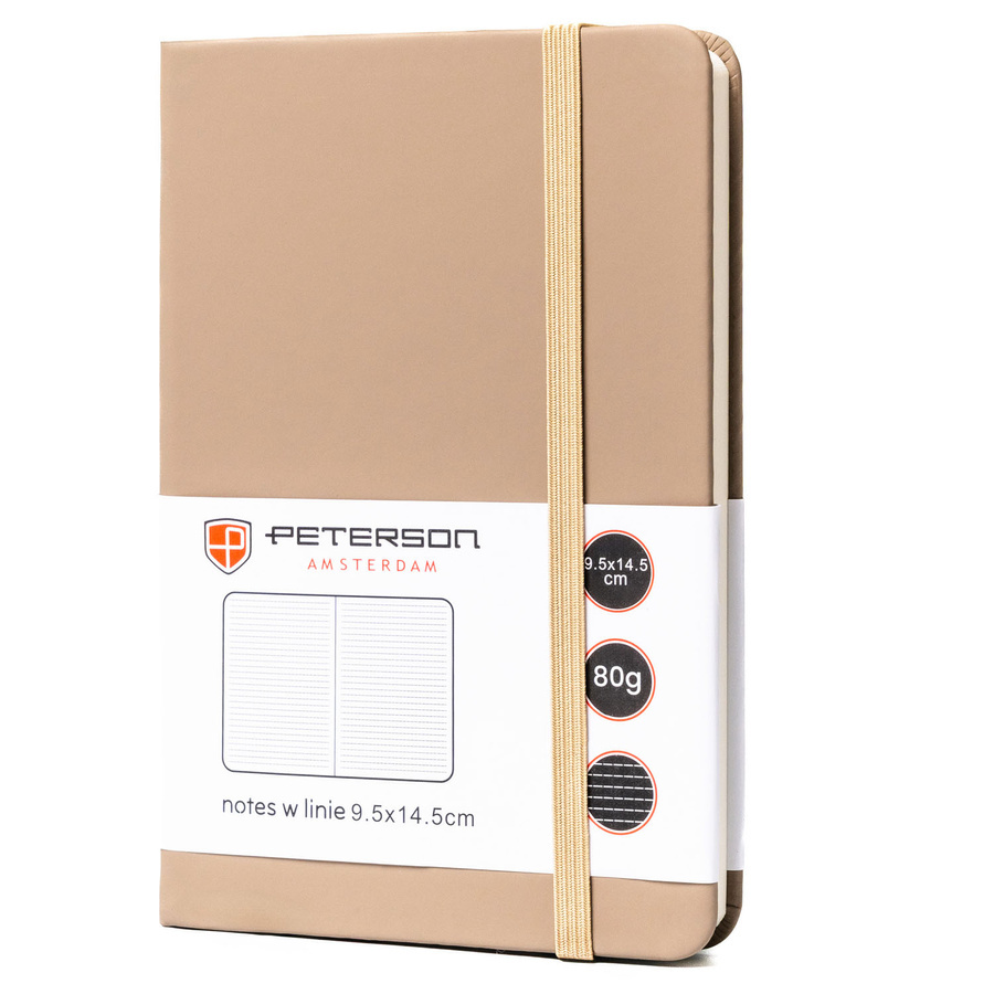 Khaki notes Peterson NOT-6-LN-54 w twardej oprawie