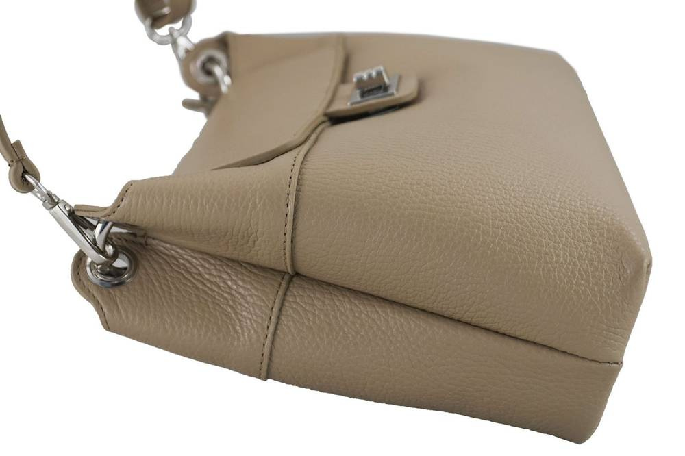 Torebka ze skóry naturalnej damska Barberini's 834-2 listonoszka crossbody mała beżowa - cecha produktu
