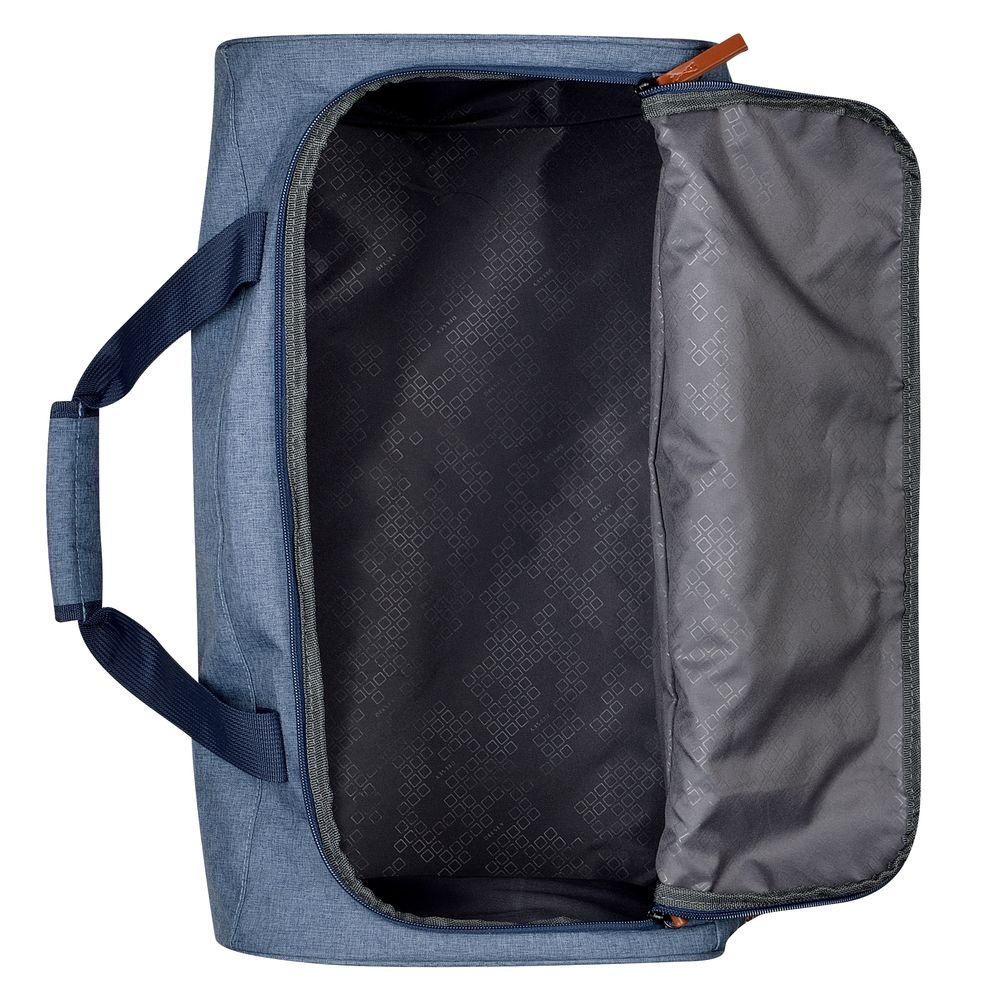 Torba podróżna materiałowa unisex Delsey Maubert sportowa niebieska - widok wnętrza