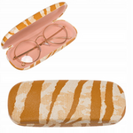 Etui na okulary z motywem zebry musztardowe - 4U Cavaldi R-1431