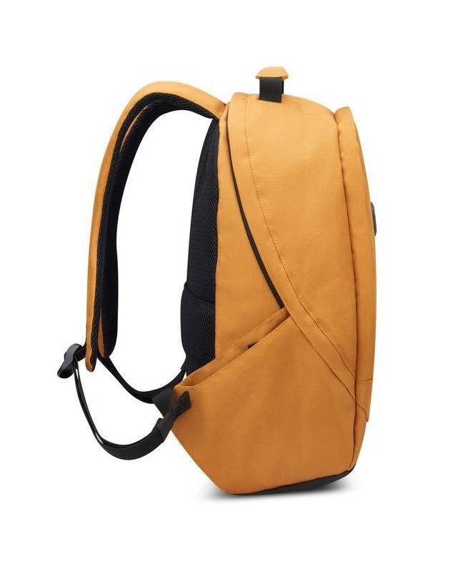 Plecak z poliestru unisex Delsey Securban miejski antykradzieżowy na laptopa żółty - cecha produktu