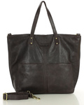 Torebka damska skórzana brązowa czekolada shopper bag MARCO MAZZINI vs123c