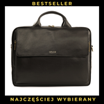 Skórzana torba męska na laptopa 15,4" brązowa - Solier Rothen SL30