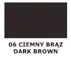 Farba do skóry gładkiej Tarrago ciemnobrązowa - próbnik koloru 06 ciemny brąz / dark brown