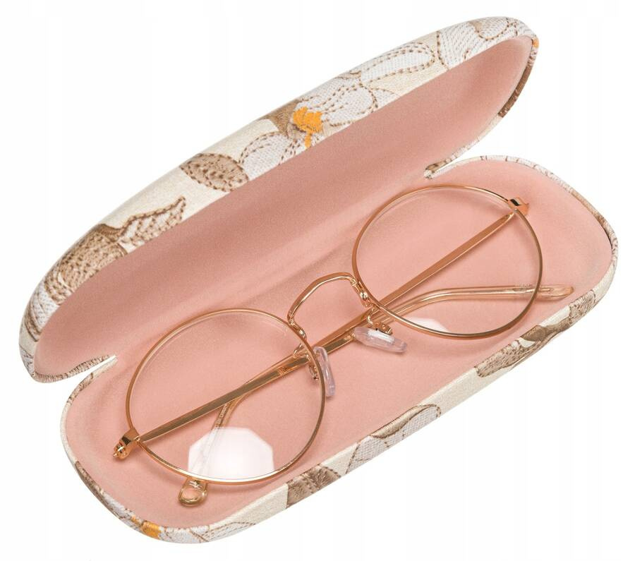 Okulary w otwartym beżowym etui 4U Cavaldi R-1430
