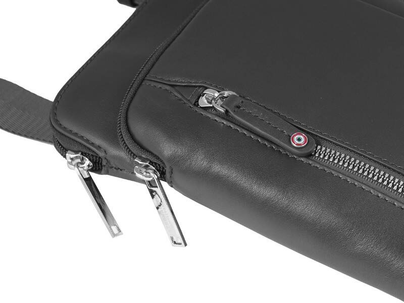 Torba skórzana unisex Aeronautica Militare Thunder AM-460 listonoszka czarna - cecha produktu
