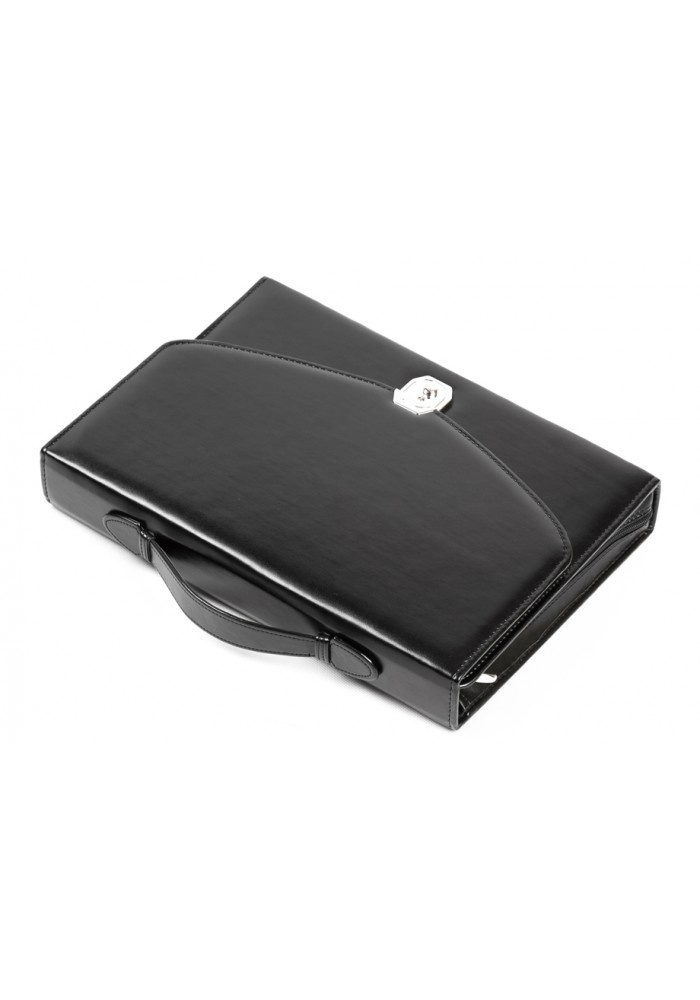 Czarny biwuar Vip Collection AK-08 z klapą zapinaną na metalowe zapięcie i rączką