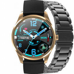 SMARTWATCH MĘSKI CASUAL G. Rossi SW012-4 gold/black + dodatkowa BRANSOLETA (sg007d)