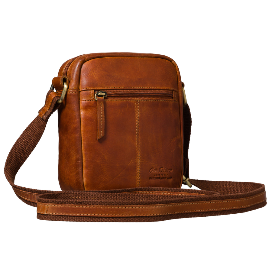 Torba ze skóry naturalnej męska Peterson 711-COW listonoszka crossbody mała brązowa - cecha produktu