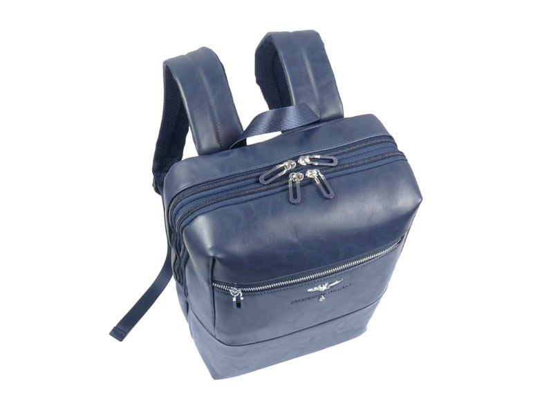 Plecak ze skóry ekologicznej unisex Aeronautica Militare 564 miejski A4 granatowy - cecha produktu