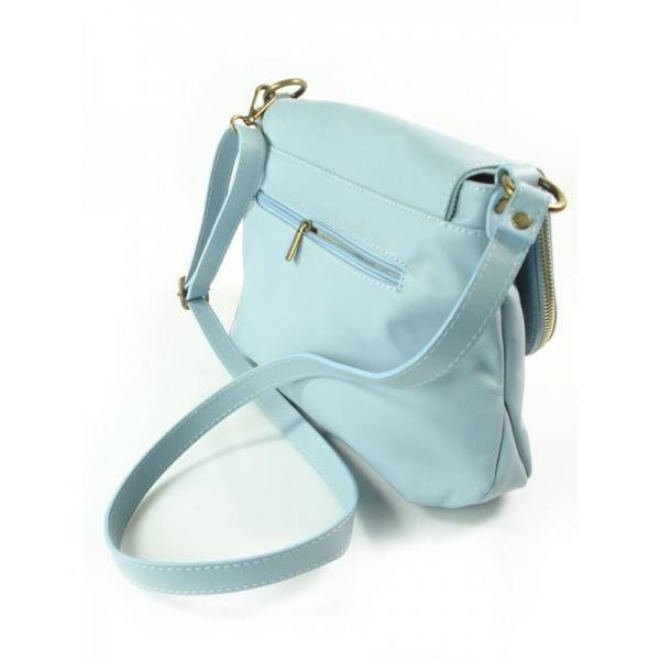 Torebka skórzana damska Vera Pelle VP1017BB listonoszka baby blue niebieska - cecha produktu