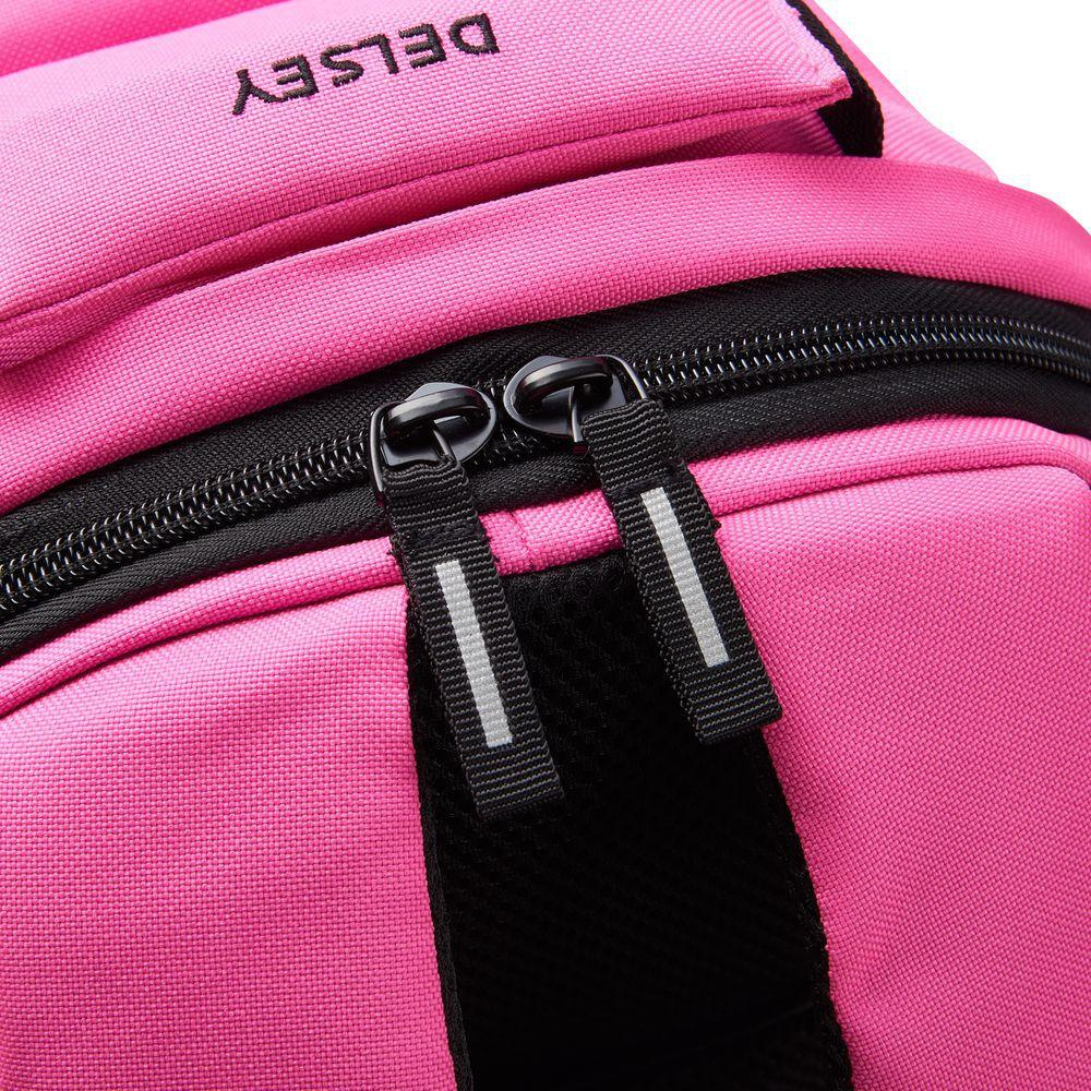 Plecak z poliestru unisex Delsey Securban miejski na laptopa mały fuksjowy - cecha produktu