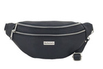 Saszetka z naturalnej skóry damska Barberini's 985-1 nerka crossbody czarna