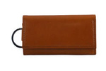 Etui na klucze ze skóry naturalnej unisex Barberini's 7023-12 małe camel brąz