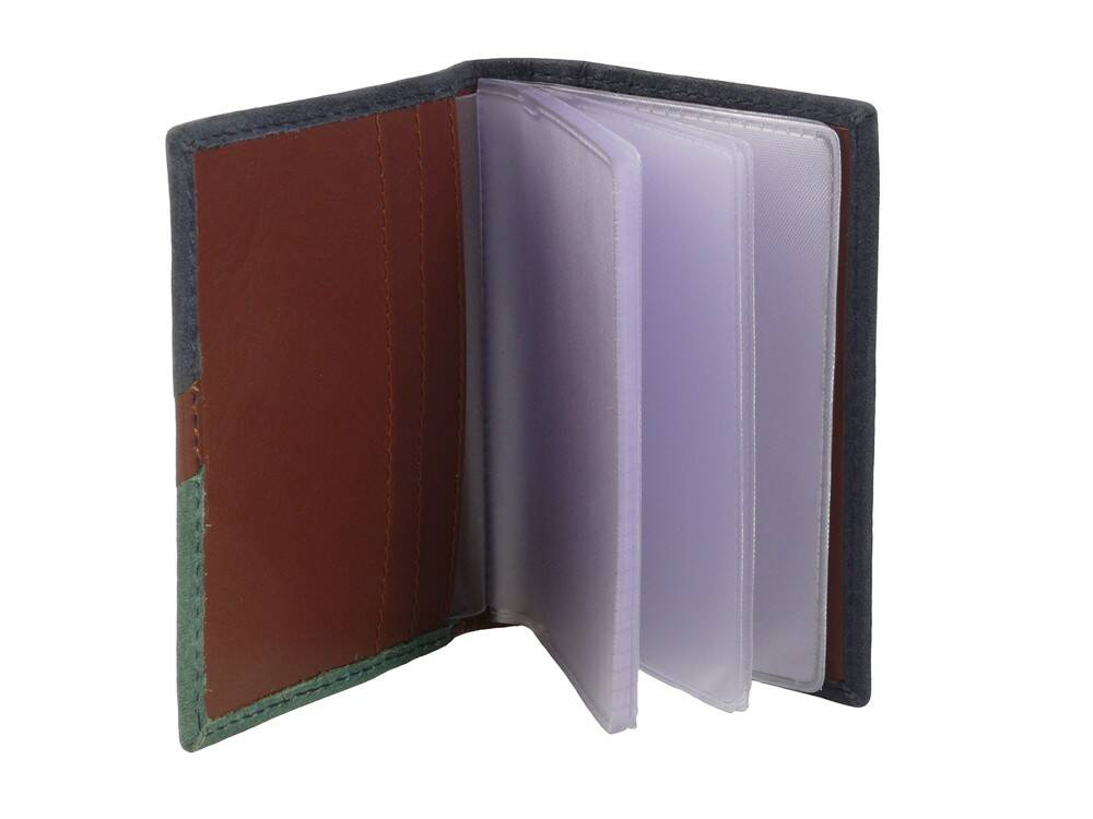 Skórzane etui na karty wizytówki kolorowe - Beverly Hills Polo Club BH-374 BL - cecha produktu