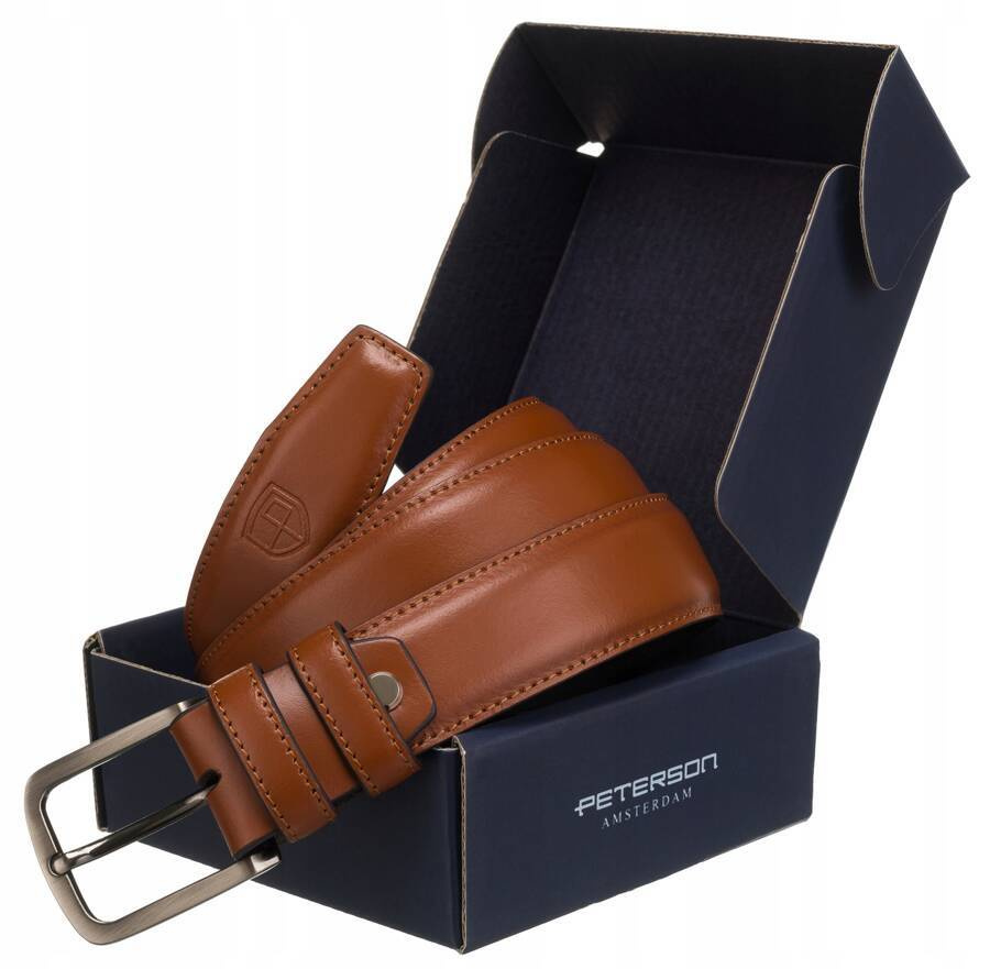 Brązowy pasek Peterson PM-14 w firmowym pudełku