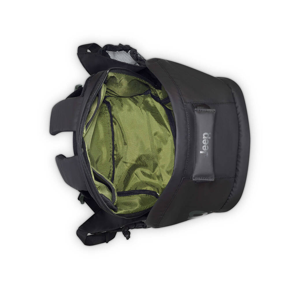 Plecak z materiału wodoodpornego unisex Delsey Jeep JS011B miejski czarny - cecha produktu
