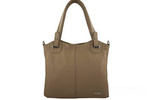 Torebka ze skóry naturalnej damska Barberini's 982-2 shopper A4 beżowa