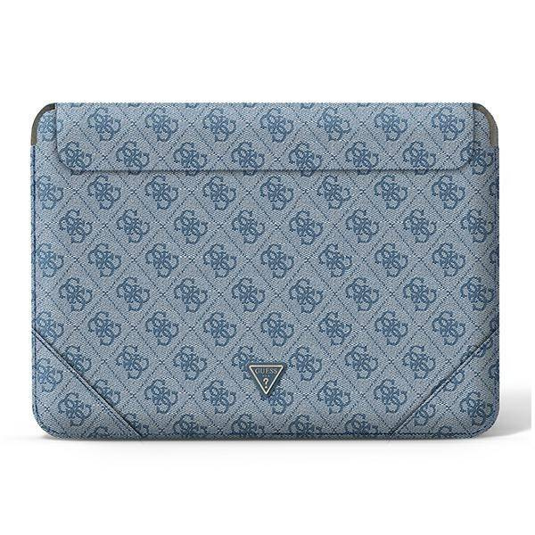 Etui ze skóry ekologicznej unisex Guess GUCS16P4TB sleeve na laptop 16 cali niebieskie - cecha produktu