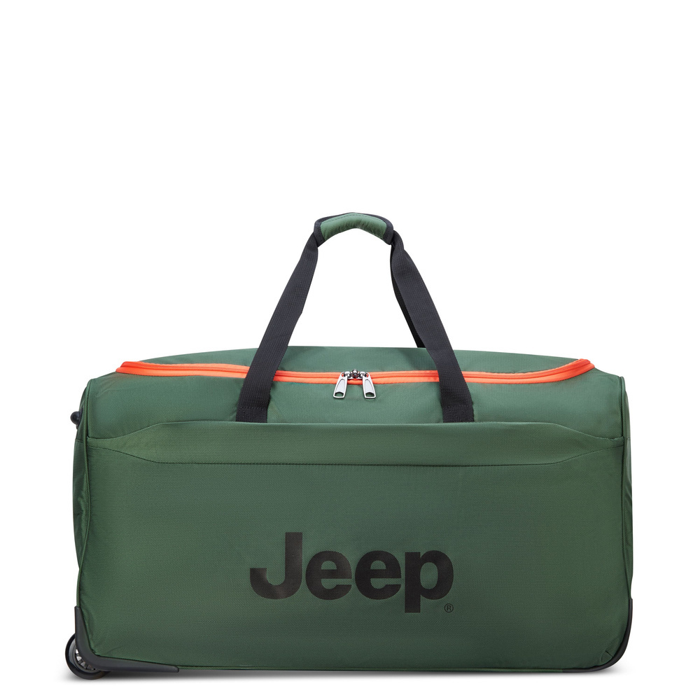 Torba podróżna z materiału wodoodpornego unisex Delsey Jeep JS009D na kółkach duża zielona - cecha produktu