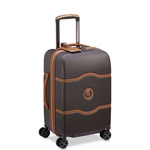 Walizka kabinowa twarda z materiału unisex Delsey Chatelet Air 2.0 na 4 kółkach brązowa