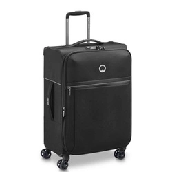 Walizka podróżna materiałowa unisex Delsey Brochant 2.0 średnia 67 cm czarna