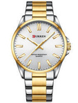 Zegarek męski elegancki Curren 9090G złoto-srebrny