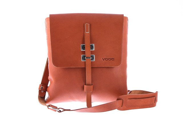 Torba na ramię męska skórzana jucht messenger miejski Vooc P3 mała czarny - cecha produktu