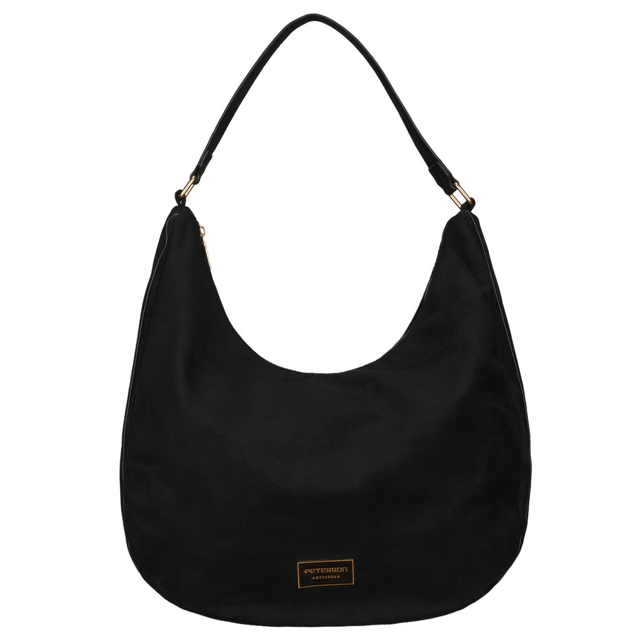 Torebka ze skóry ekologicznej damska Peterson JK6-02 shopper hobo A4 czarna - cecha produktu