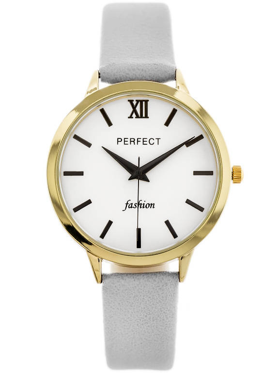 Złoto-szary zegarek damski Perfect L202 - zegarek z przodu na białym tle