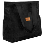 Torebka damska shopper Rovicky R-TZ-01 koronkowa czarna