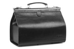 Torba lekarska skórzana kuferek lekarski unisex Vooc 36 PK1 czarny