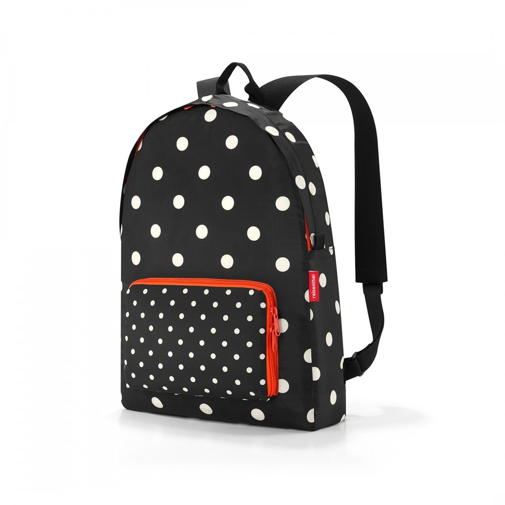 Plecak z materiału unisex Reisenthel RAP7051 miejski w kropki czarny - cecha produktu