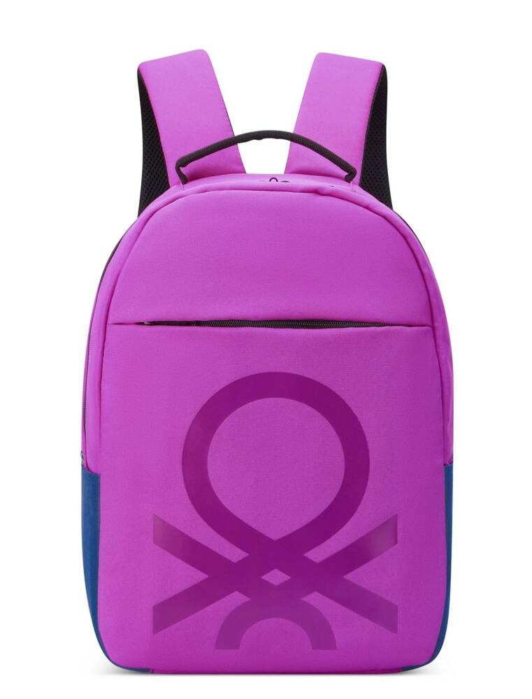 Plecak materiałowy unisex Delsey Benetton Fabrica miejski na laptopa 15,6 różowy - cecha produktu