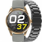Smartwatch męski G. Rossi SW012-5 czarno-złoto-szary