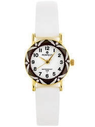 ZEGAREK DZIECIĘCY NA PASKU BIAŁY PERFECT L248 - KOMUNIJNY (zp968f)